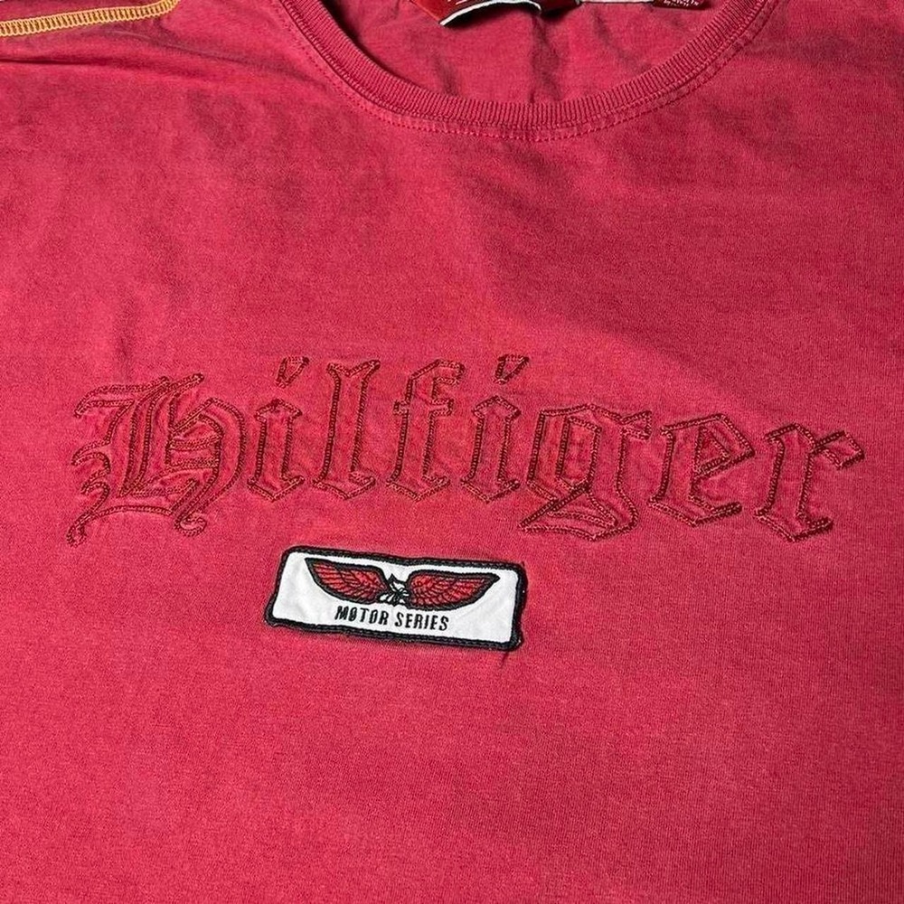 vintage Red Tommy Hilfiger long sleeve shirt